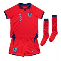 England Luke Shaw #3 Udebane Trøje Børn VM 2022 Kortærmet (+ Korte bukser)